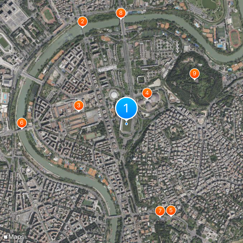 Stadio Flaminio Map