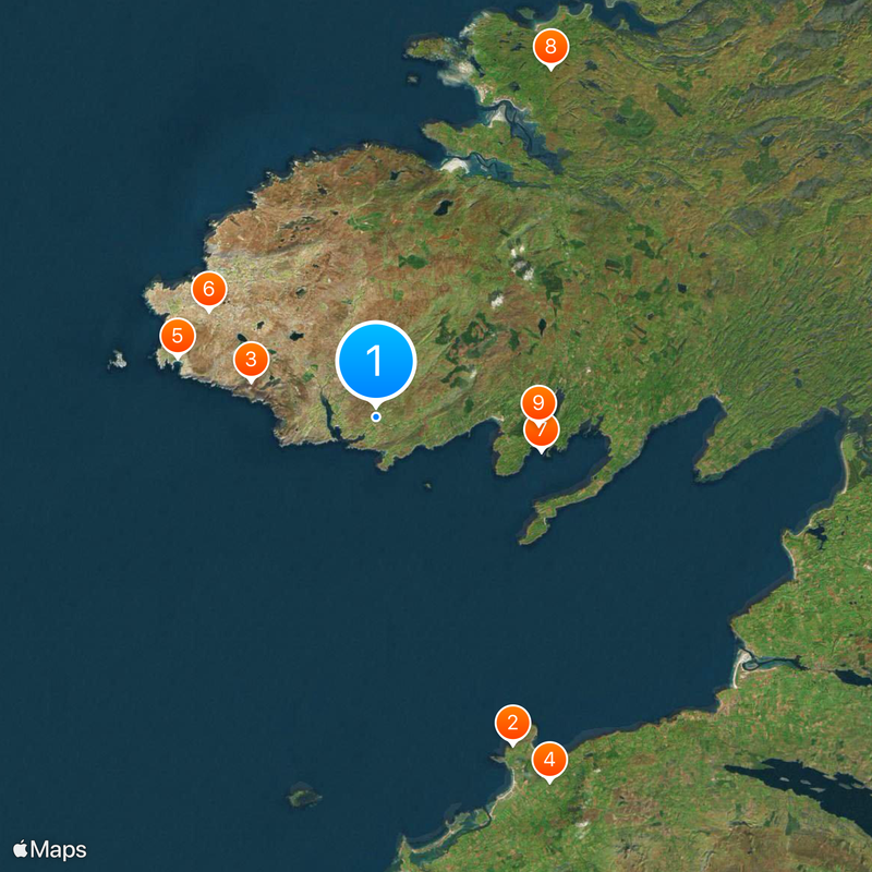 Cill Charthaigh Map