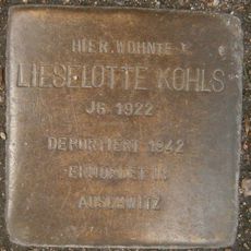 Stolperstein dedicated to Lieselotte Kohls