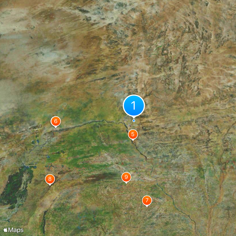 17th parallel north Map