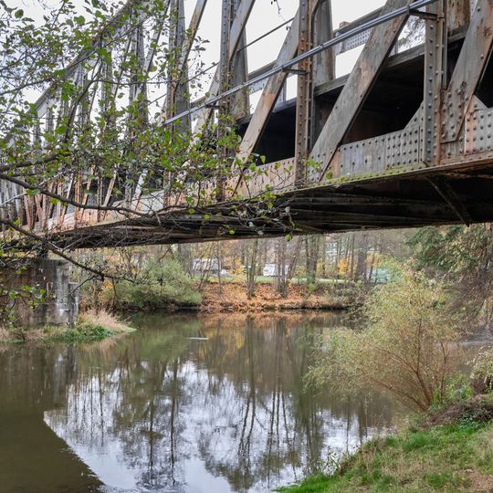 Železniční most přes Ohři v Lokti