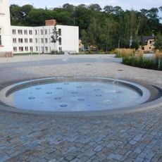 Fountain at Arnošta z Pardubic square