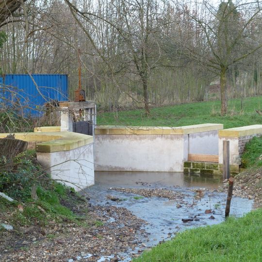 Sluisje in de Zieversbeek voor Frankenhofmolen