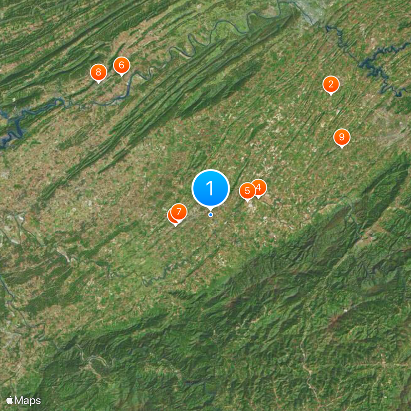Tusculum University Map