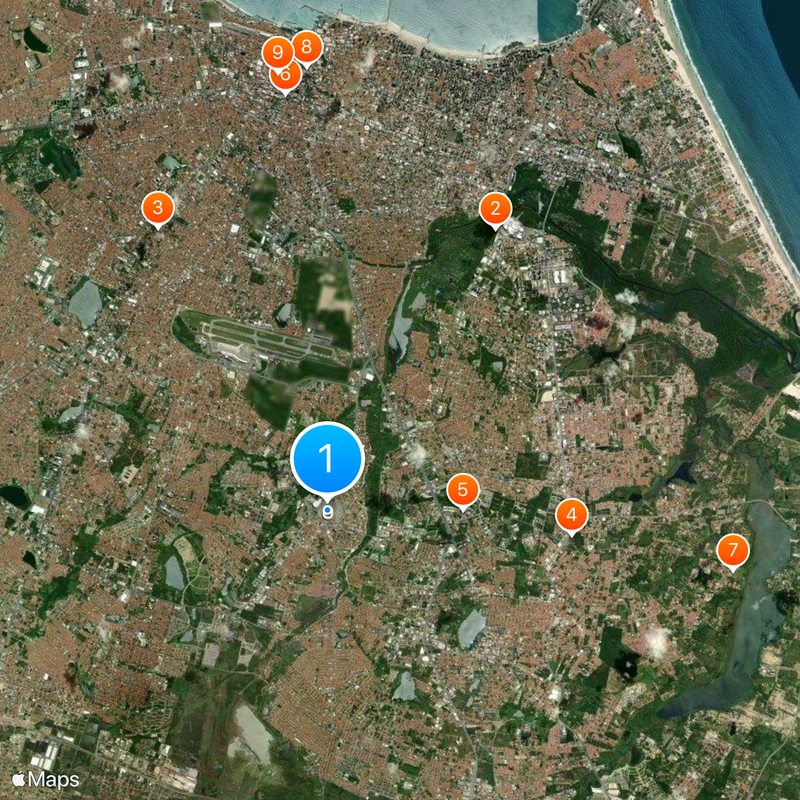 Estadio Aderaldo Plácido Castelo Mapa
