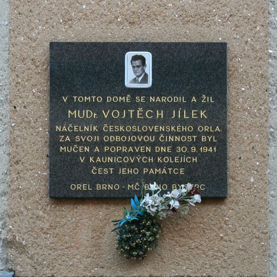 Pamětní deska Vojtěcha Jílka