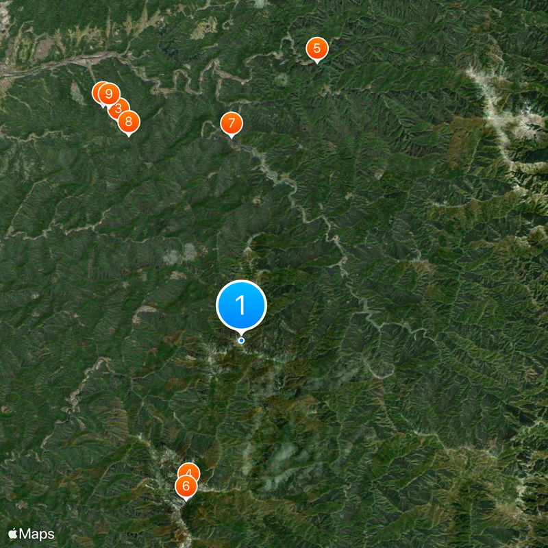 Mount Ōmine Map
