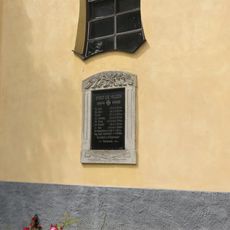Pamětní deska padlým v 1. světové válce na kapli v Strkovicích