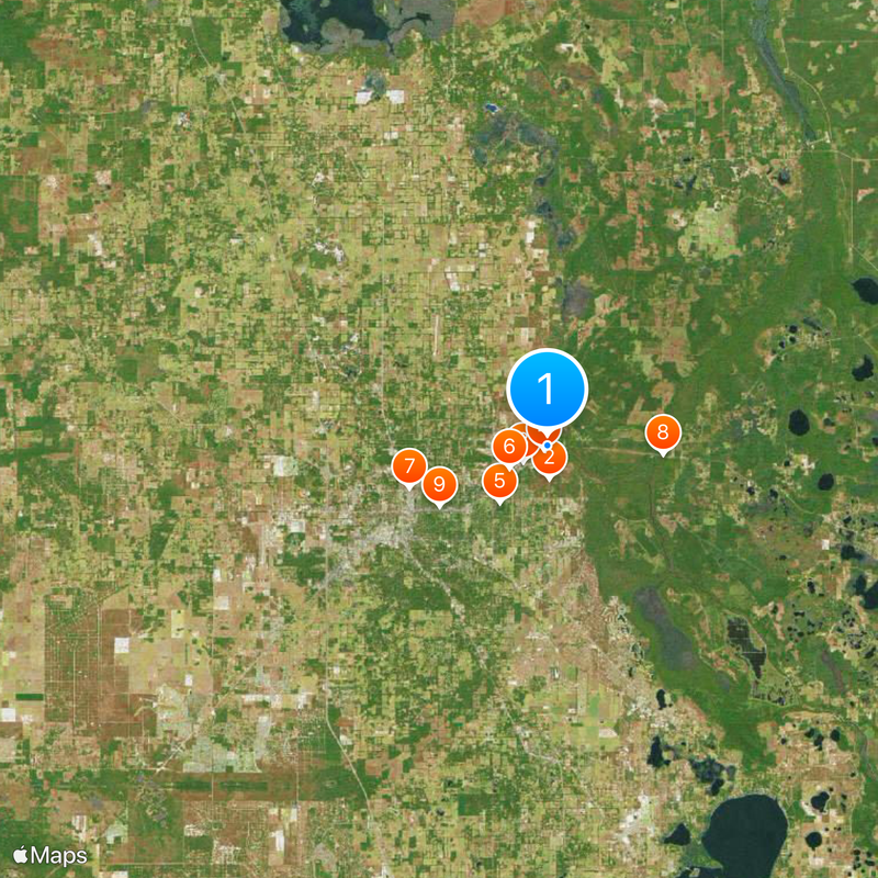 Silver Springs Mappa