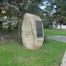 Pomník Otakara Korce v Nádražní ulici v Nejdku