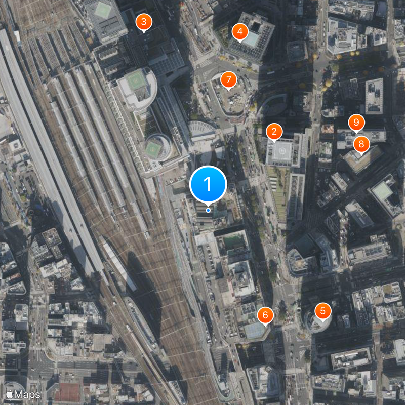 Meitetsu-Nagoya Station Map