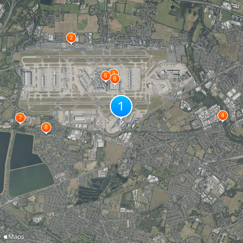 Heathrow Terminal 4 tube station Map