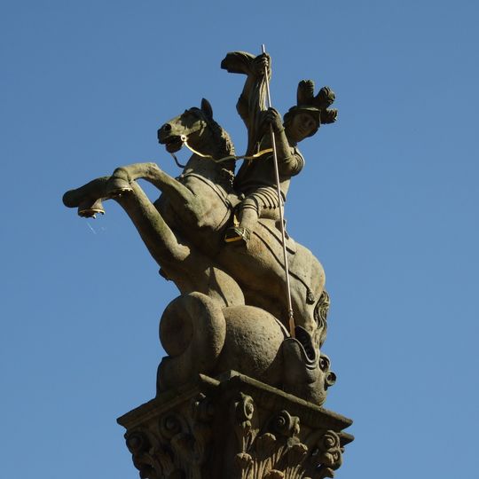Statue of Saint George in Smečno