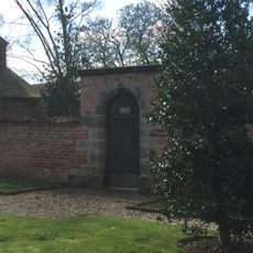 Garden wall and gateway at Burton Hall