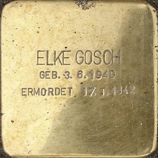 Stolperstein en memoria de Elke Gosch