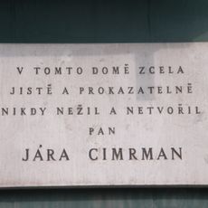 Pamětní deska Járy Cimrmana