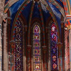 Legend of Martha and Mary, glass windows of the collegiate church of Semur-en-Auxois