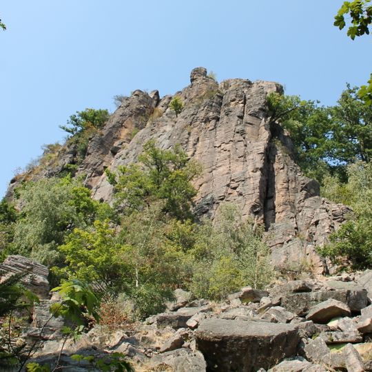 Battertfelsen beim Schloß Hohenbaden