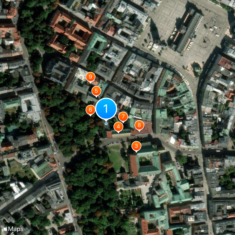 Roman Catholic Archdiocese of Kraków Map
