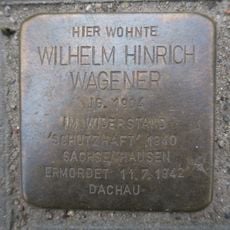 Stolperstein en memoria de Wilhelm Hinrich Wagener
