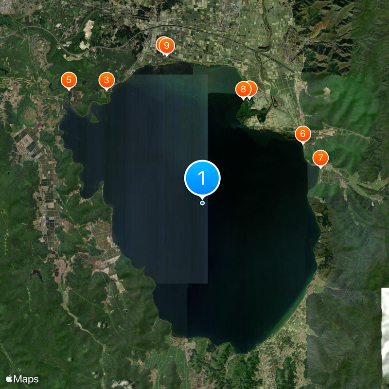 Lake Inawashiro Map