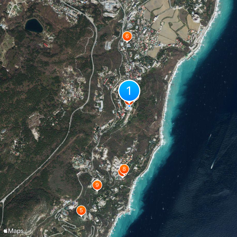 Palacio de Livadia Mapa