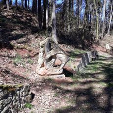 Socha "Posel dobrých zpráv" na cestě andělů u Nečtin