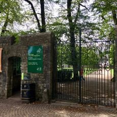 Entrance Gates and Wall forming east boundary of the Entrance Garden at St Fagans Castle