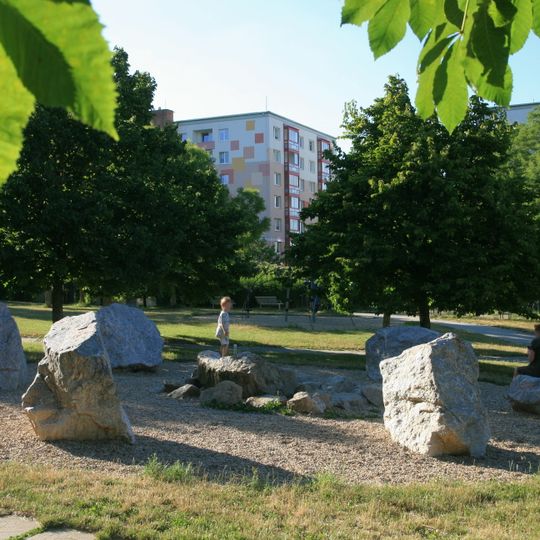 Fountain at Centrální park in Bystrc