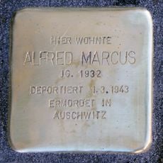 Stolperstein dedicated to Alfred Marcus