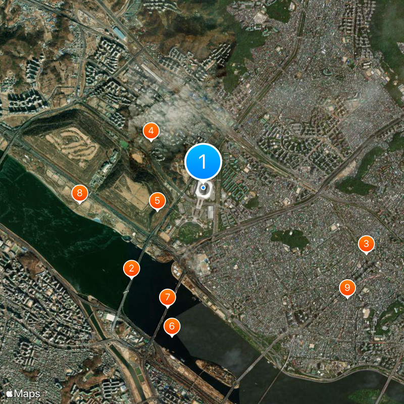 Seoul World Cup Stadium Map