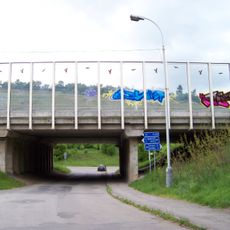 Most dálnice D5 přes silnici do Jánské