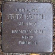 Stolperstein en memoria de Fritz Rappolt