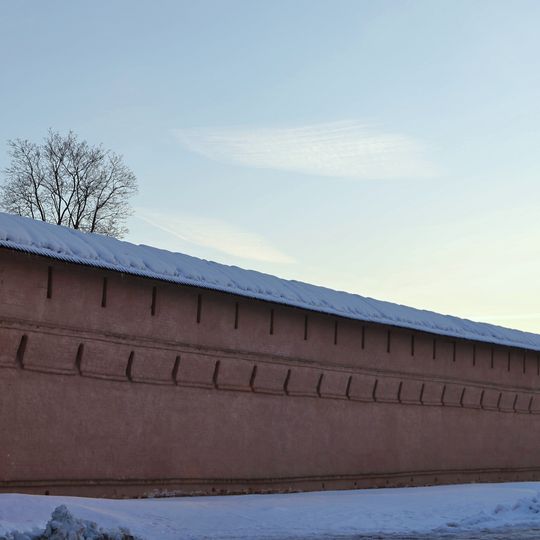 Прясло северной стены между Восточной башней и Северо-восточной наугольной башней