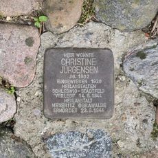 Stolperstein dedicated to Christine Jürgensen
