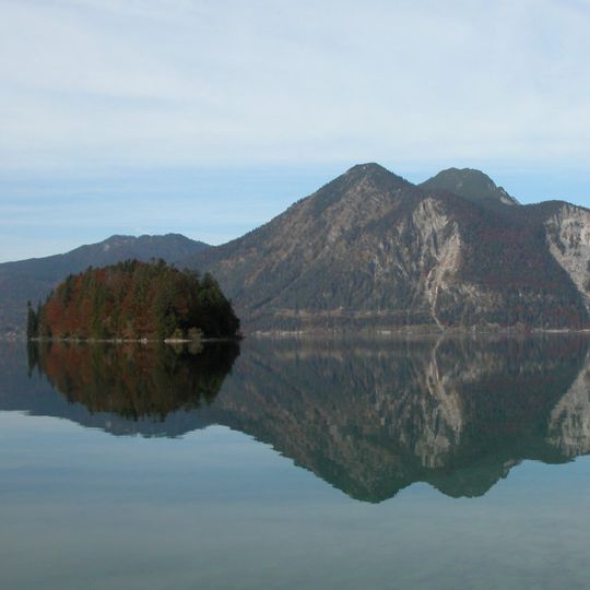Insel Sassau im Walchensee
