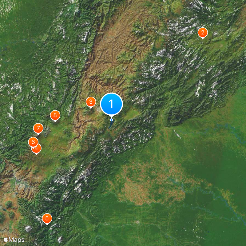 Laguna de la Cocha Map