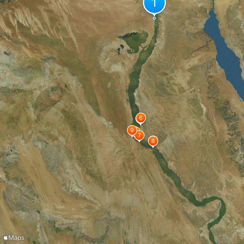 Pyramid of Amenemhat III Map