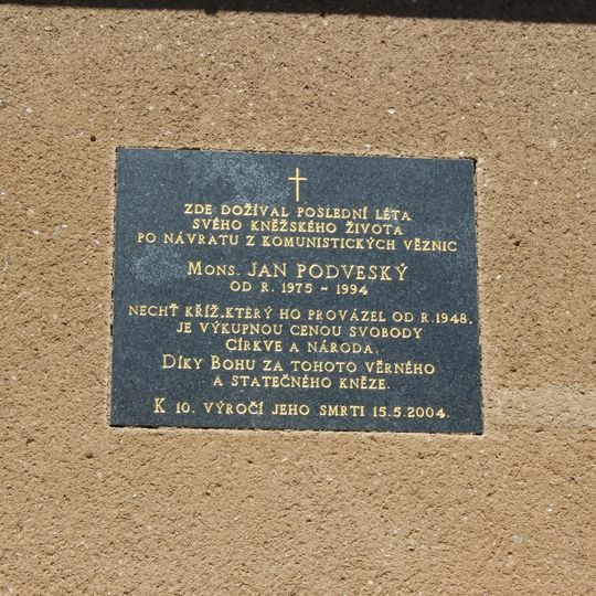 Pamětní deska Jana Podveského