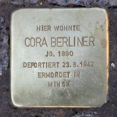 Stolperstein en memoria de Cora Berliner