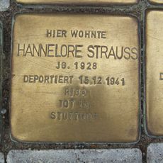 Stolperstein à la mémoire de Hannelore Strauss