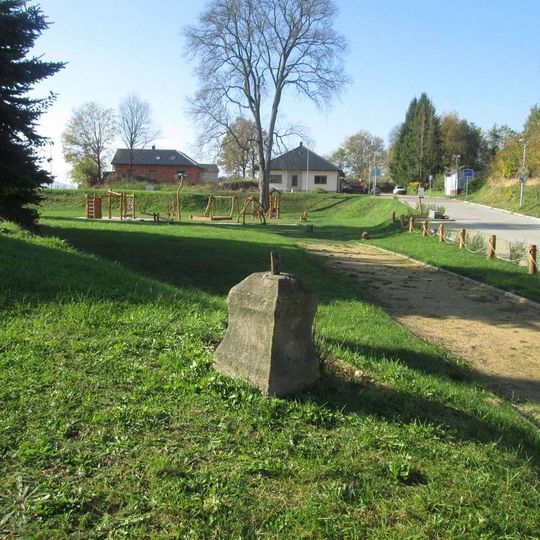 Kříž v Nepomuku v Myslivecké ulici