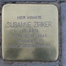 Stolperstein dedicated to Susanne Zirker