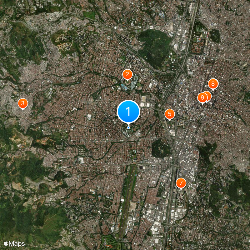Pontifical Bolivarian University Map