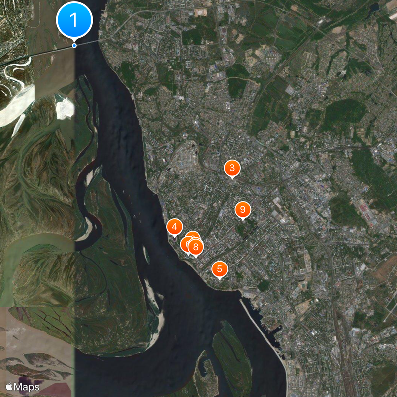 Khabarovsk Bridge Mapa