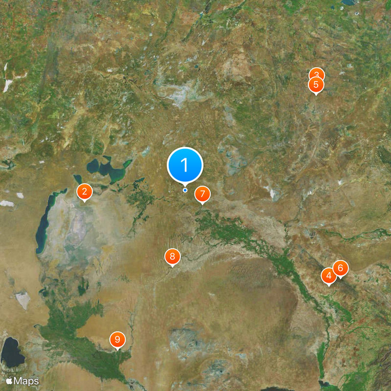 Gagarin's Start Map