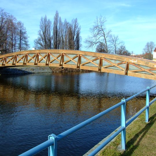 Footbridge over the Malše river