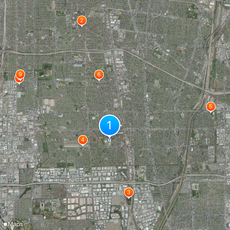 Compton High School Map