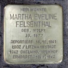 Stolperstein en memoria de Martha Eveline Felsenthal