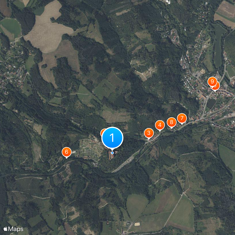 Pernštejn Castle Map